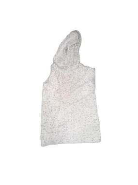 Baby Gap Toddler White Multicolor Flecked Knit Pullover Hoodie Sweater